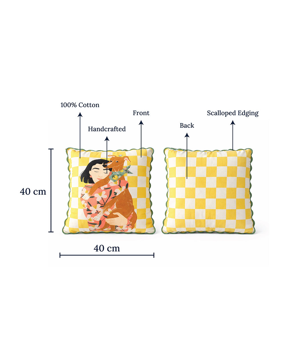 Casa Hound Cushion | Citrus Zest