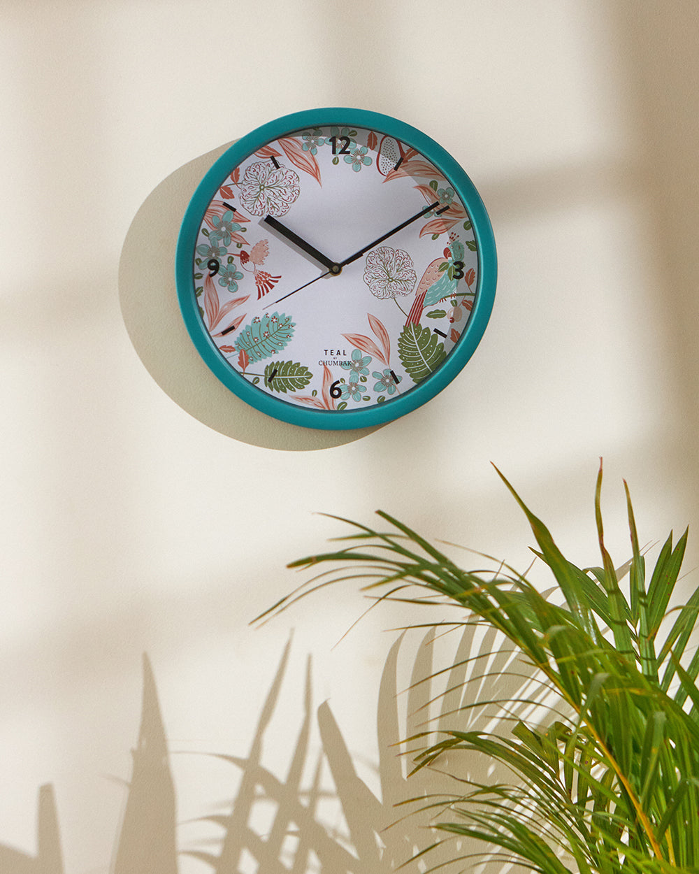 Teal by Chumbak | Begum Baagh Wall Clock | 11 inch