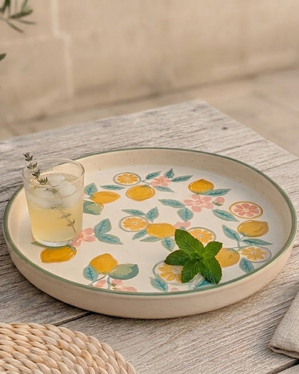 Limoncello Serving Platter| Citrus Zest