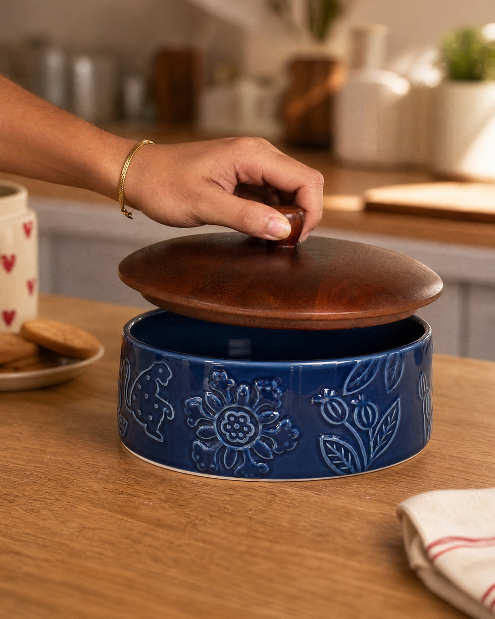 Forest Embossed Storage Jar | Forest Folklore