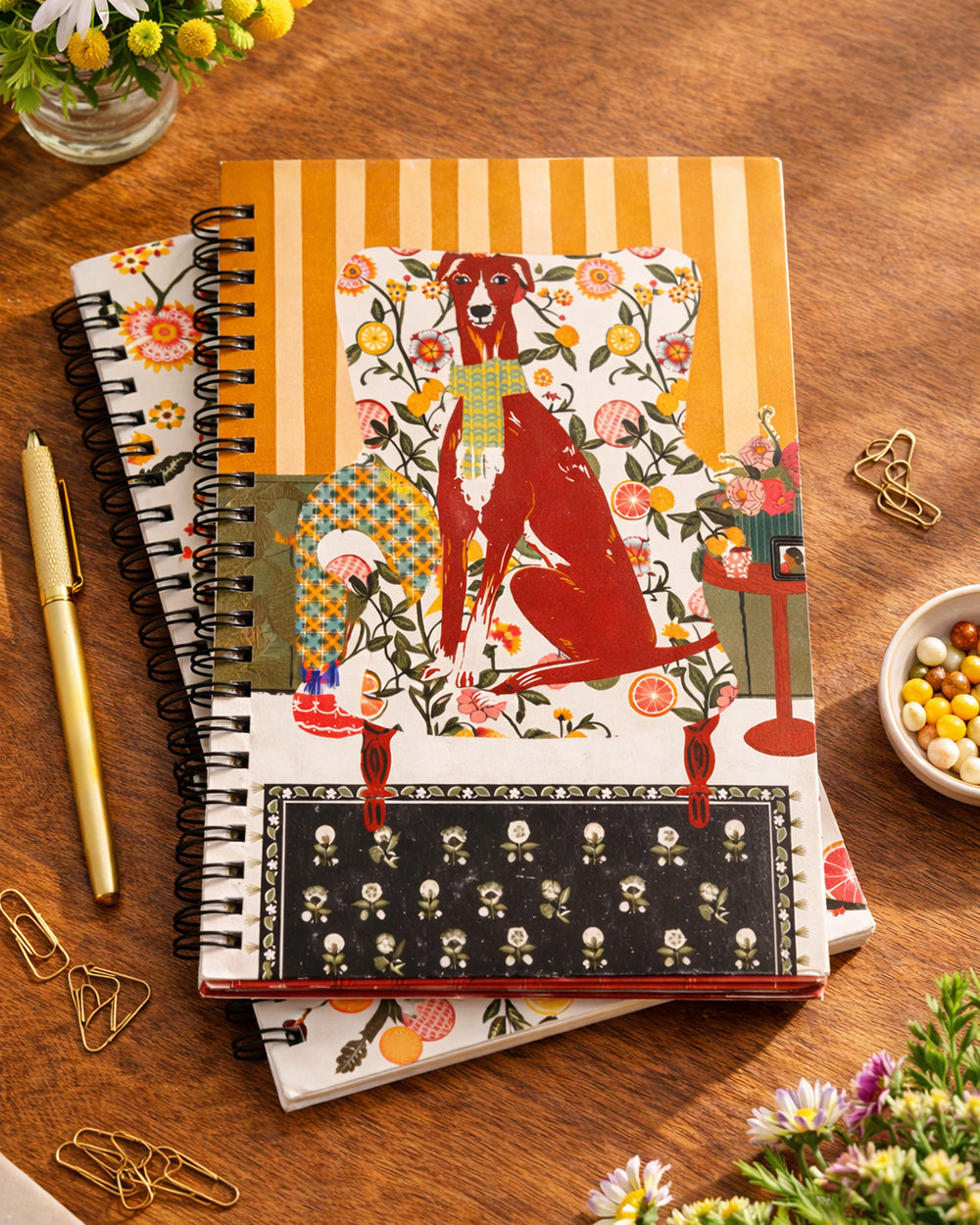 Florentine Hound Notebook | Citrus Zest