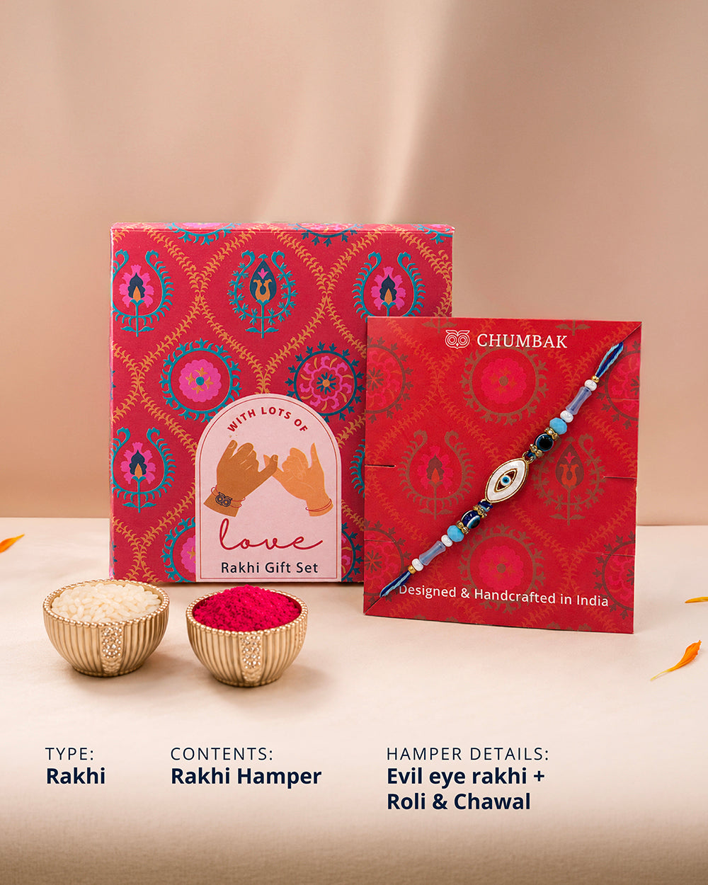 Evil-Eye Rakhi - Beads & Thread