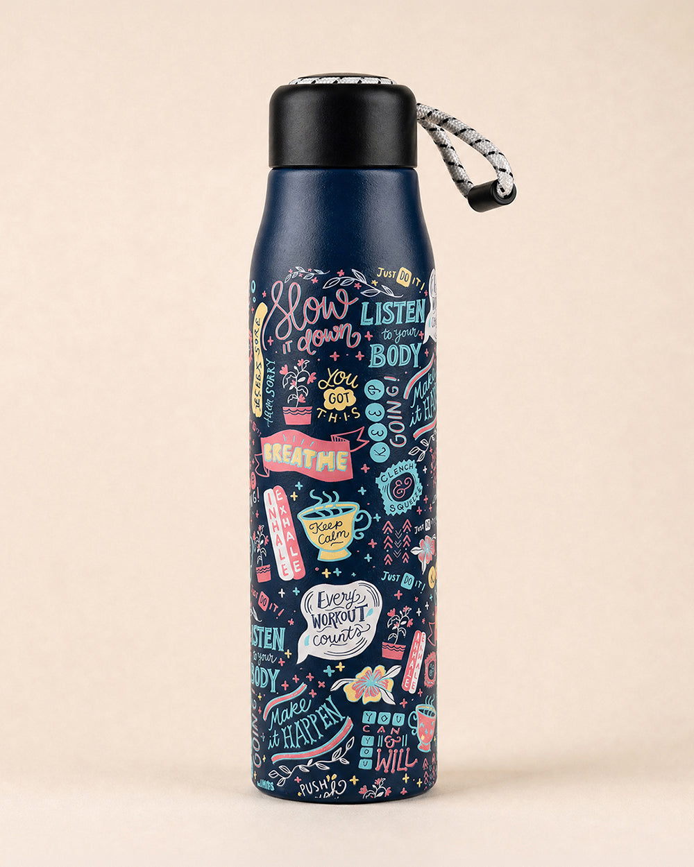 Things Indians Say Insulated Steel Sipper - 600 ml | Forest Folklore