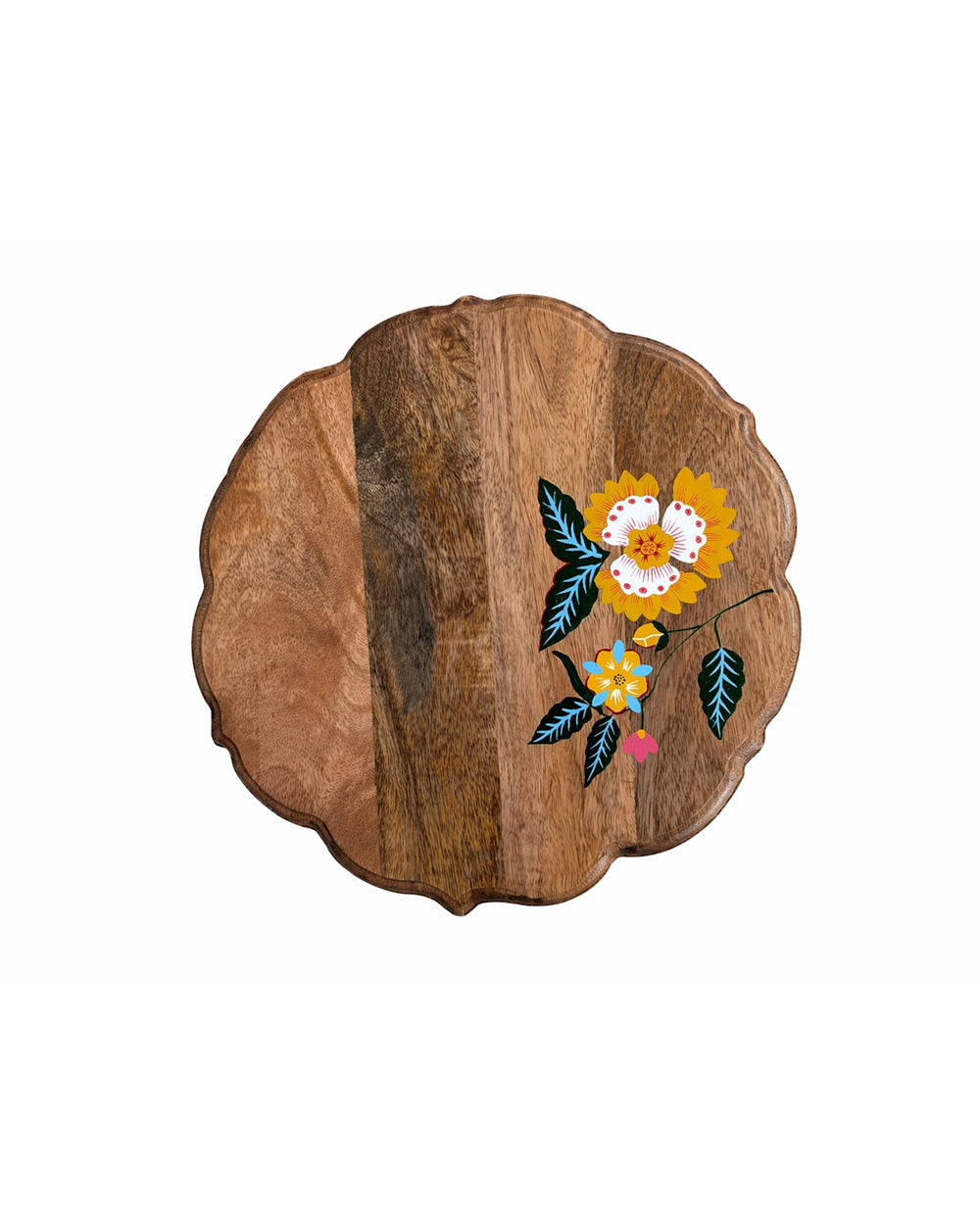 Florentine Wooden Snack-cum-Cake Stand, 12"| Citrus Zest