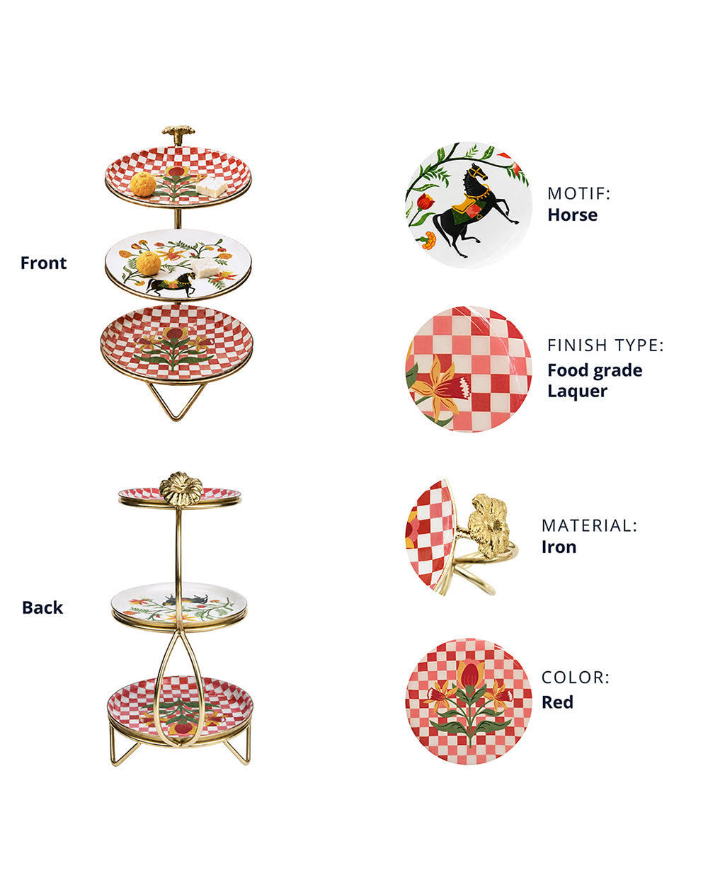 Festive Hosting Snack platter for her set of 1 - Threads of Joy