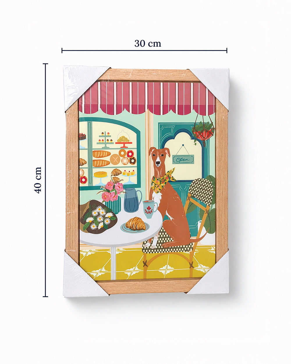 Florentine Hound Wall Frame, 30x40cm| Citrus Zest