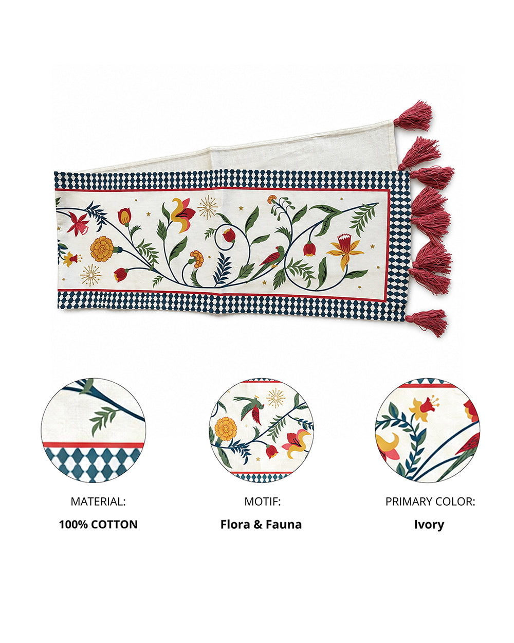 Guldasta & Gossip Table Runner | Haveli Socials