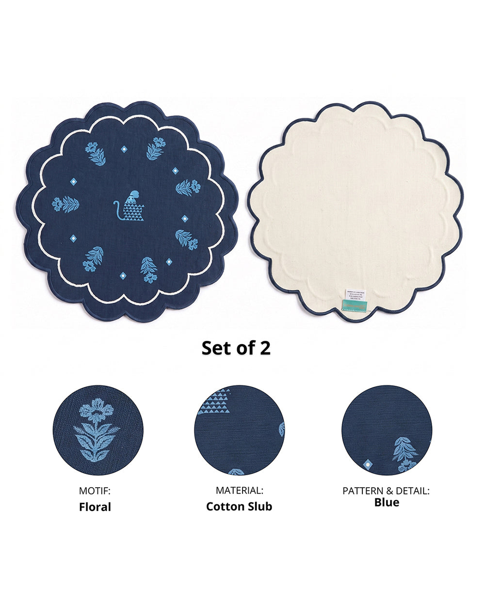Midnight Forest Table Mat- Set of 2 | Forest Folklore