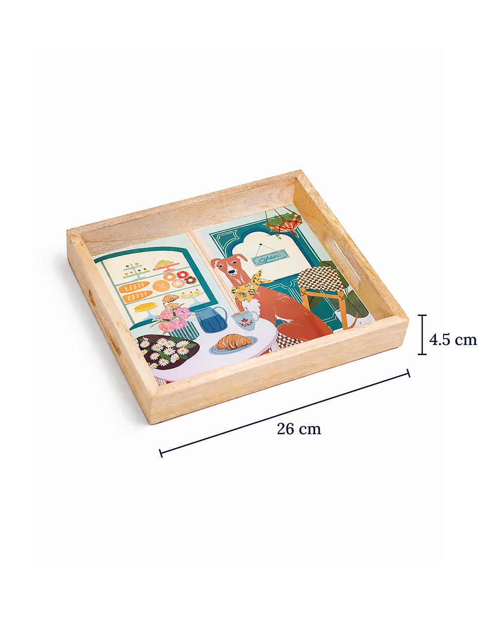 Florentine Hound Wooden Tray | Citrus Zest