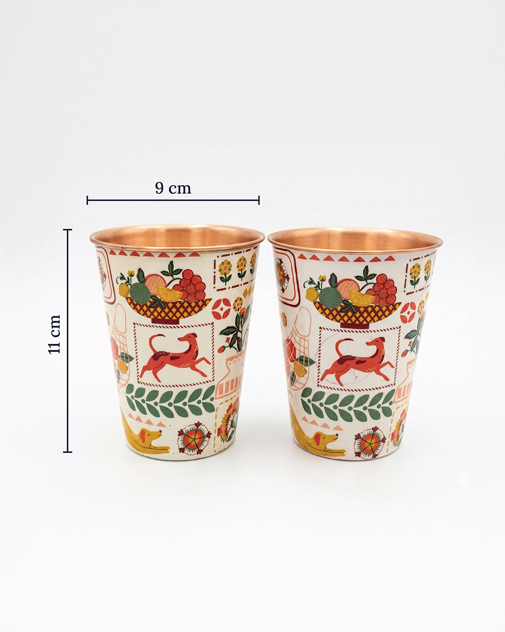 Limonata Copper Tumbler, 350 ml | Citrus Zest