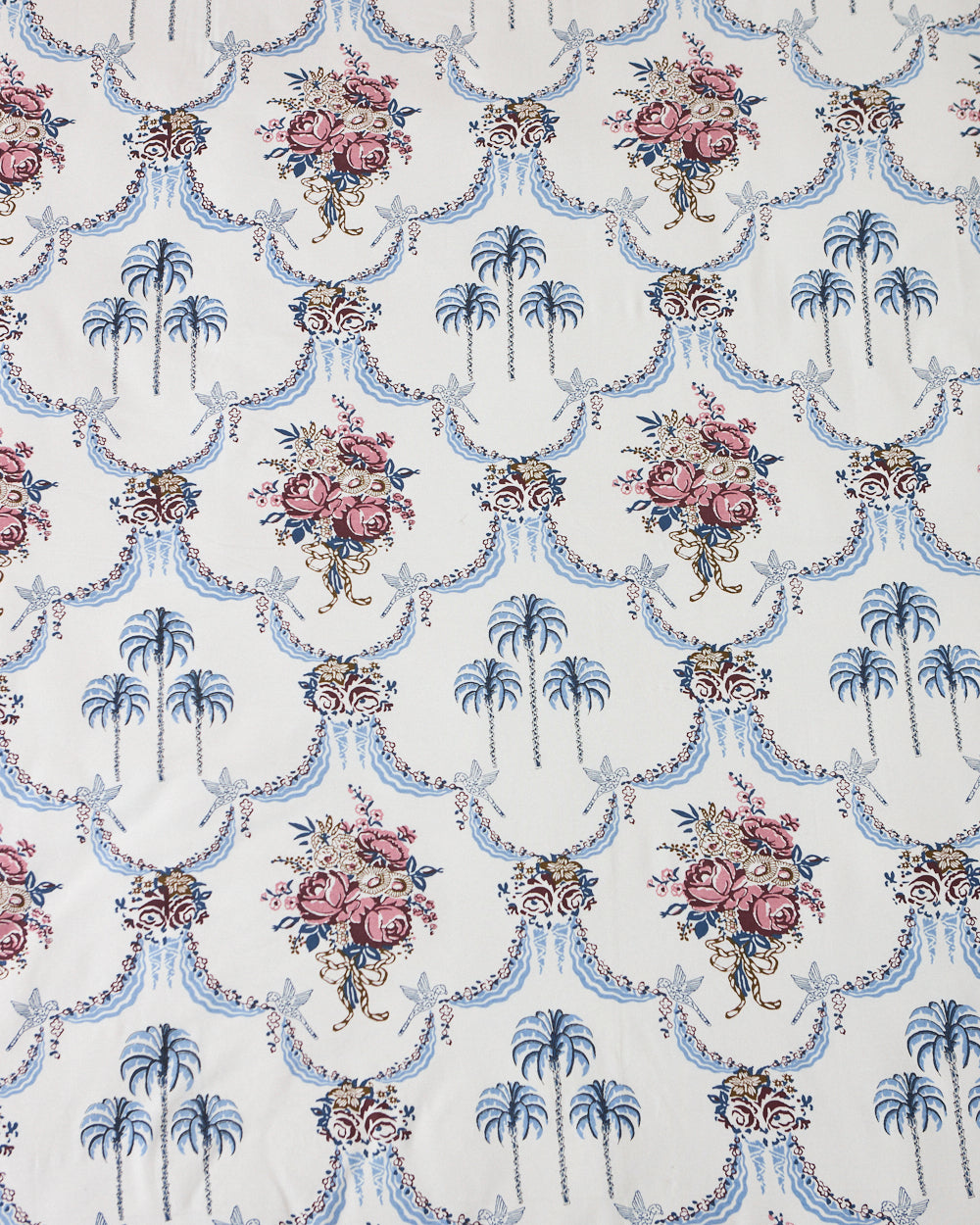 Palms & Gulaab, Blue Bedsheet Set 180TC