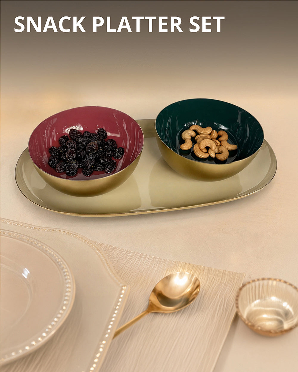 Tabletop Treat platter for her set of 1 - Threads of Joy