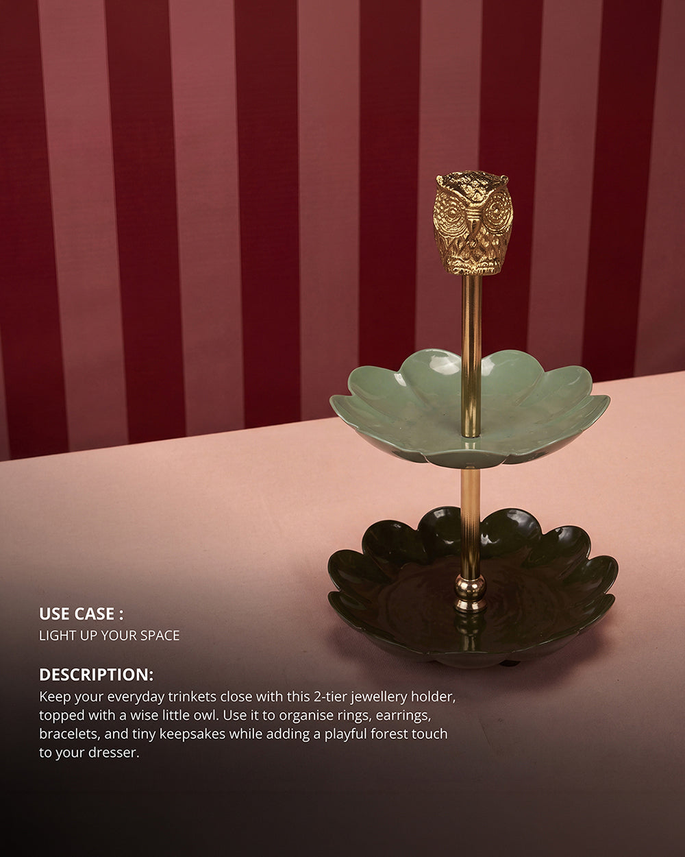 Wise Owl 2-Tier Jewellery Holder | Forest Folklore