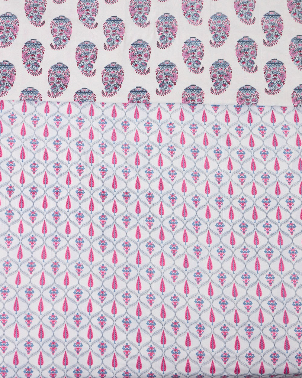 Pink Paisley Dohar - Double Bed 280TC