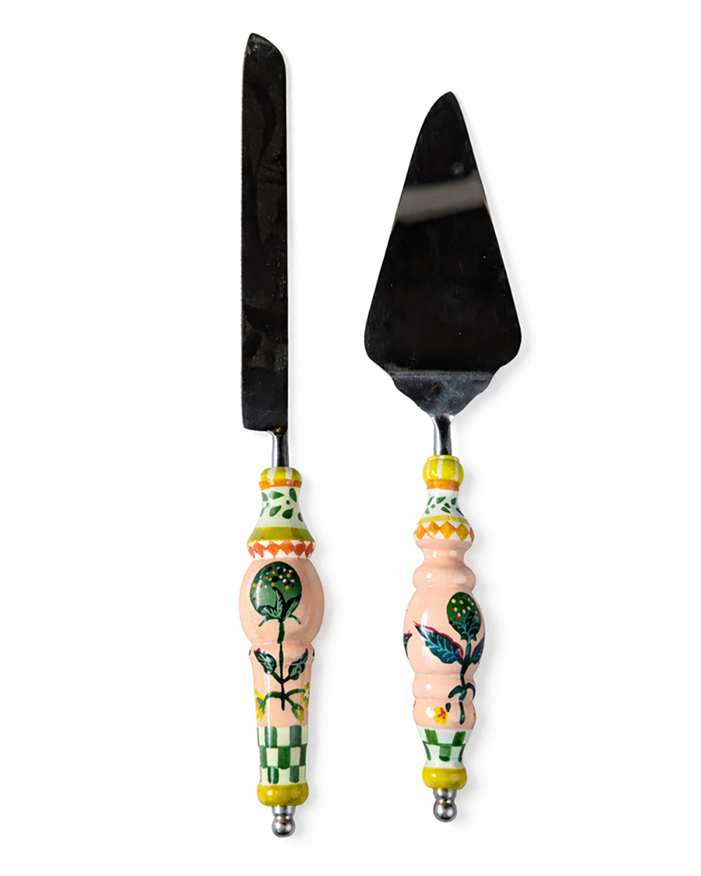 Limonata Cake Server Cutlery Set, Set of 2 | Citrus Zest