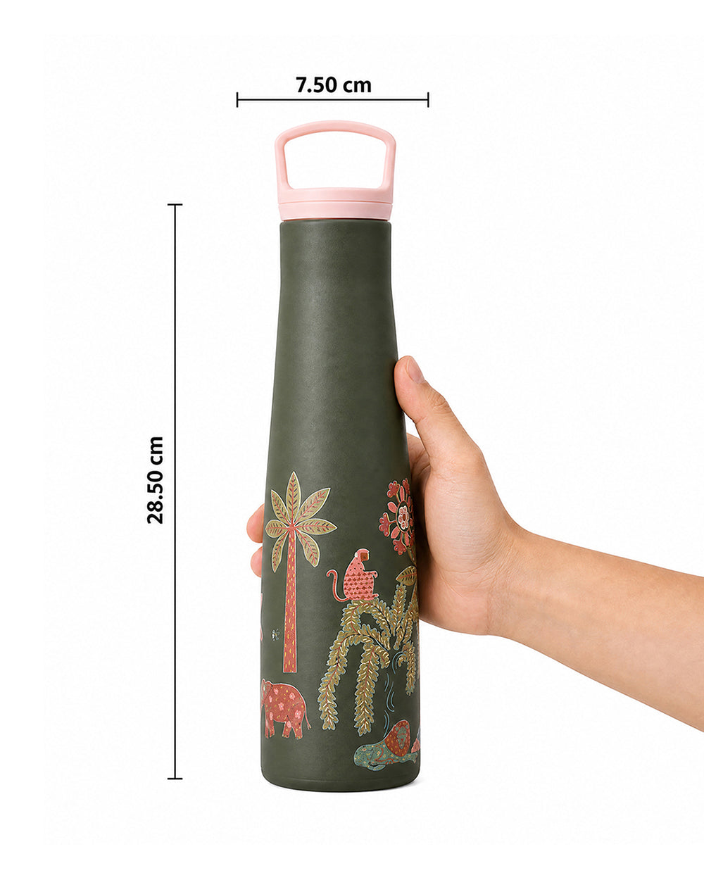 Forest Bloom Insulated Steel Sipper - 650 ml | Forest Folklore