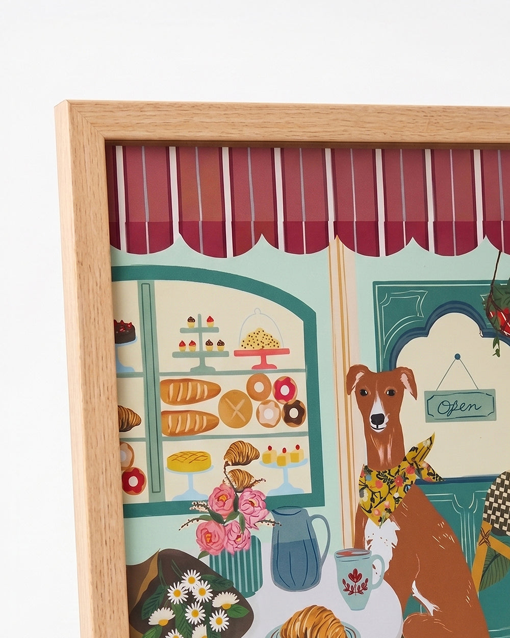 Florentine Hound Wall Frame, 30x40cm| Citrus Zest