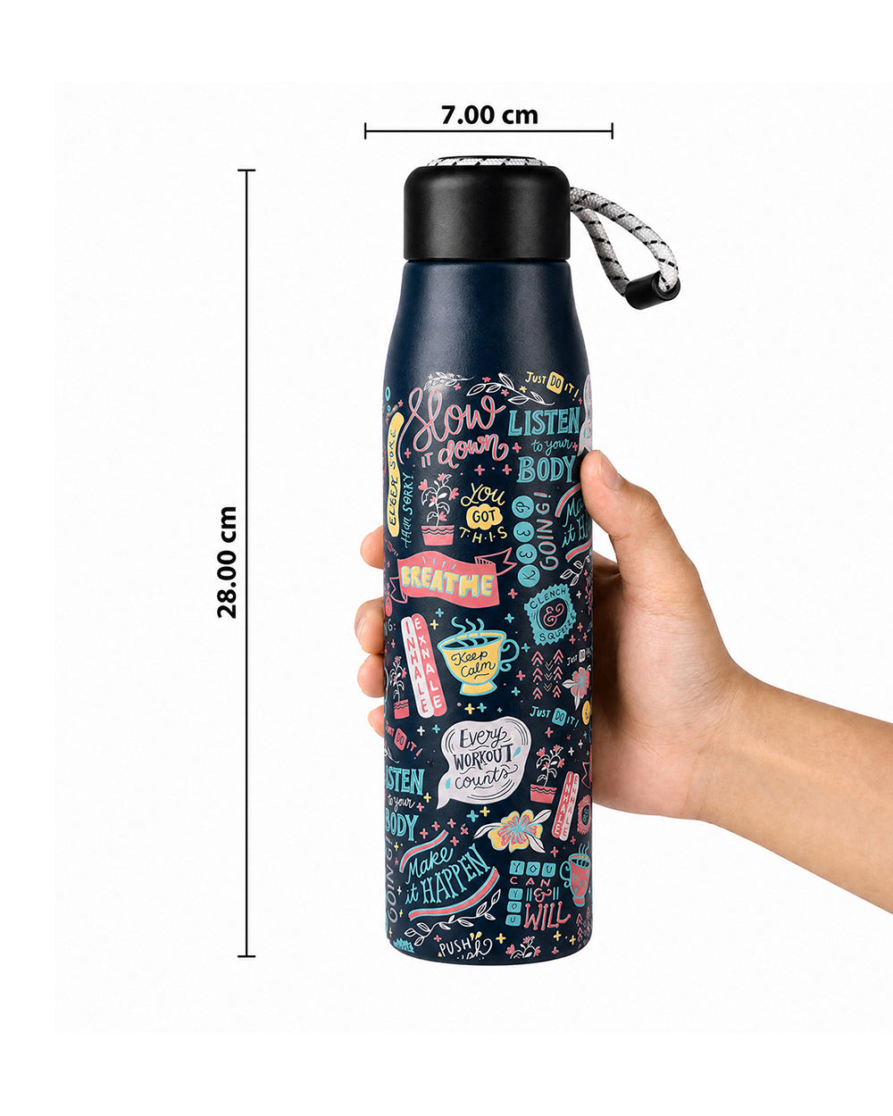 Things Indians Say Insulated Steel Sipper - 600 ml | Forest Folklore