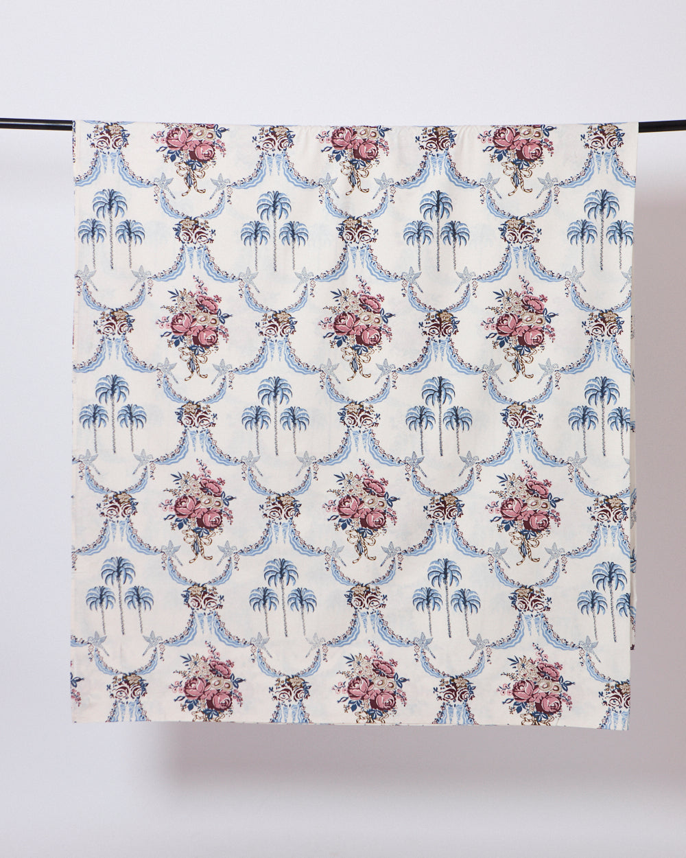 Palms & Gulaab, Blue Bedsheet Set 180TC