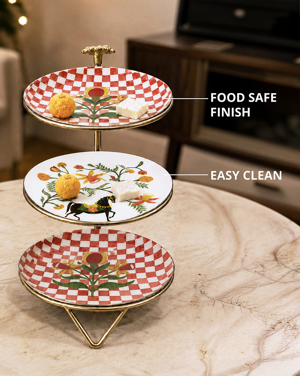 Festive Hosting Snack platter for her set of 1 - Threads of Joy
