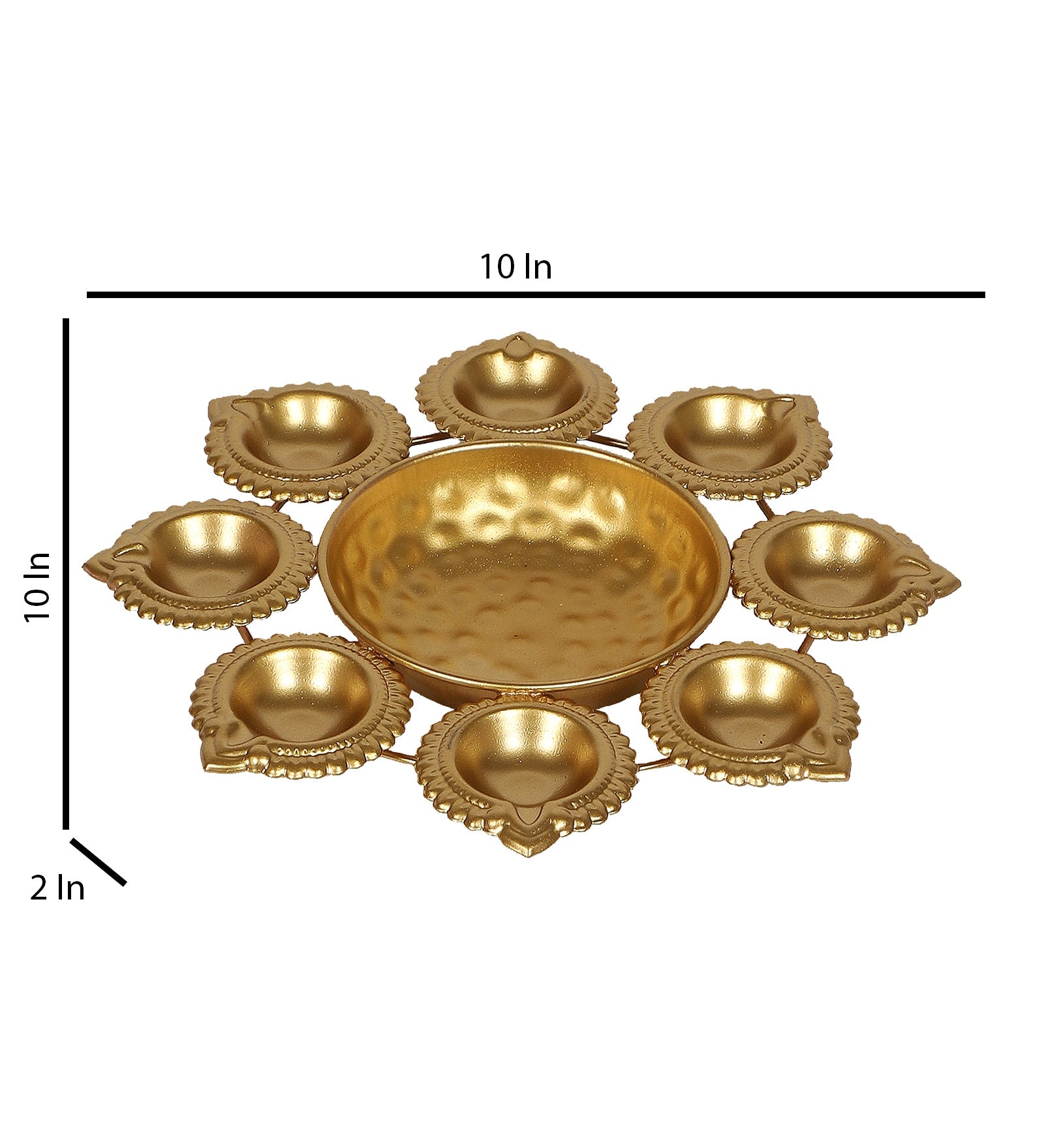 Classic Diya Urli - Gold