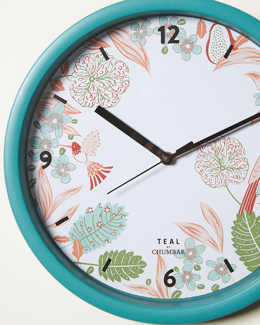 Teal by Chumbak | Begum Baagh Wall Clock | 11 inch