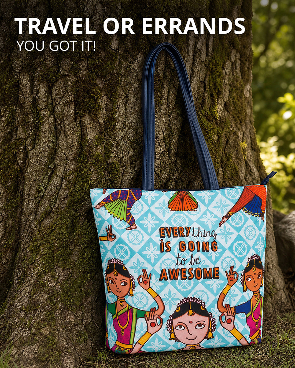 Dance Vibes Tote Bag - Teal