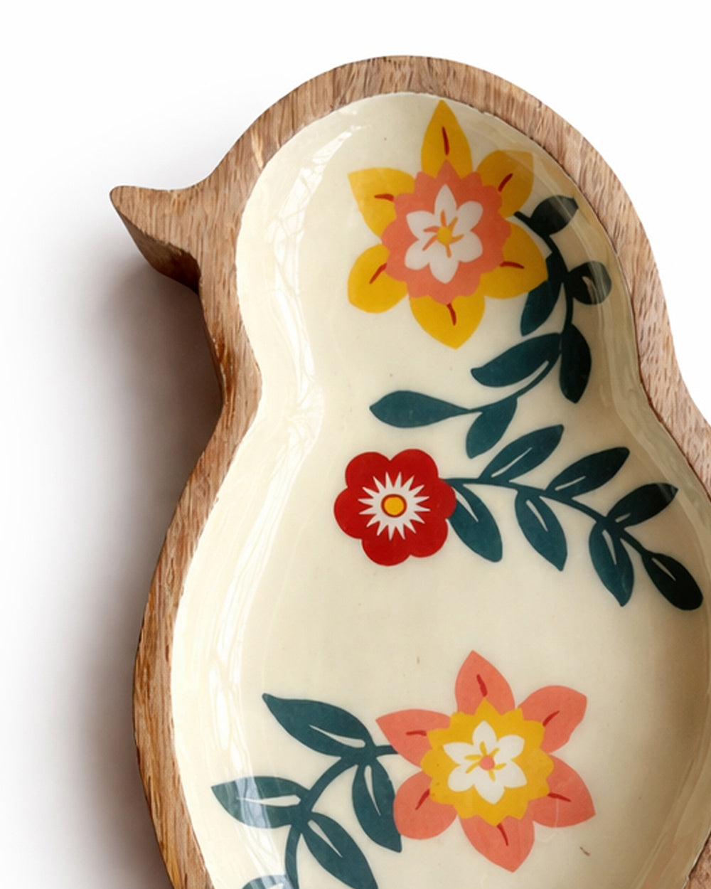 Birdie Wooden Platter-cum-Wall Décor ( Small) | Citrus Zest