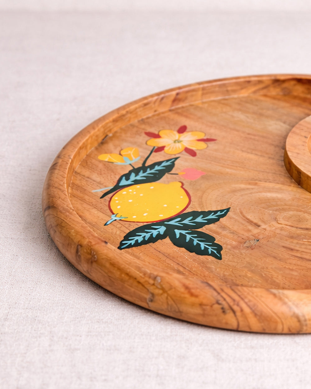 Florentine Charcuterie Wooden Board,11"| Citrus Zest