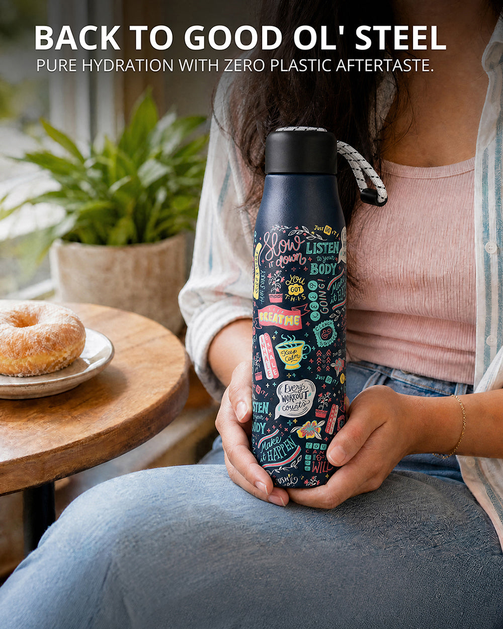 Things Indians Say Insulated Steel Sipper - 600 ml | Forest Folklore