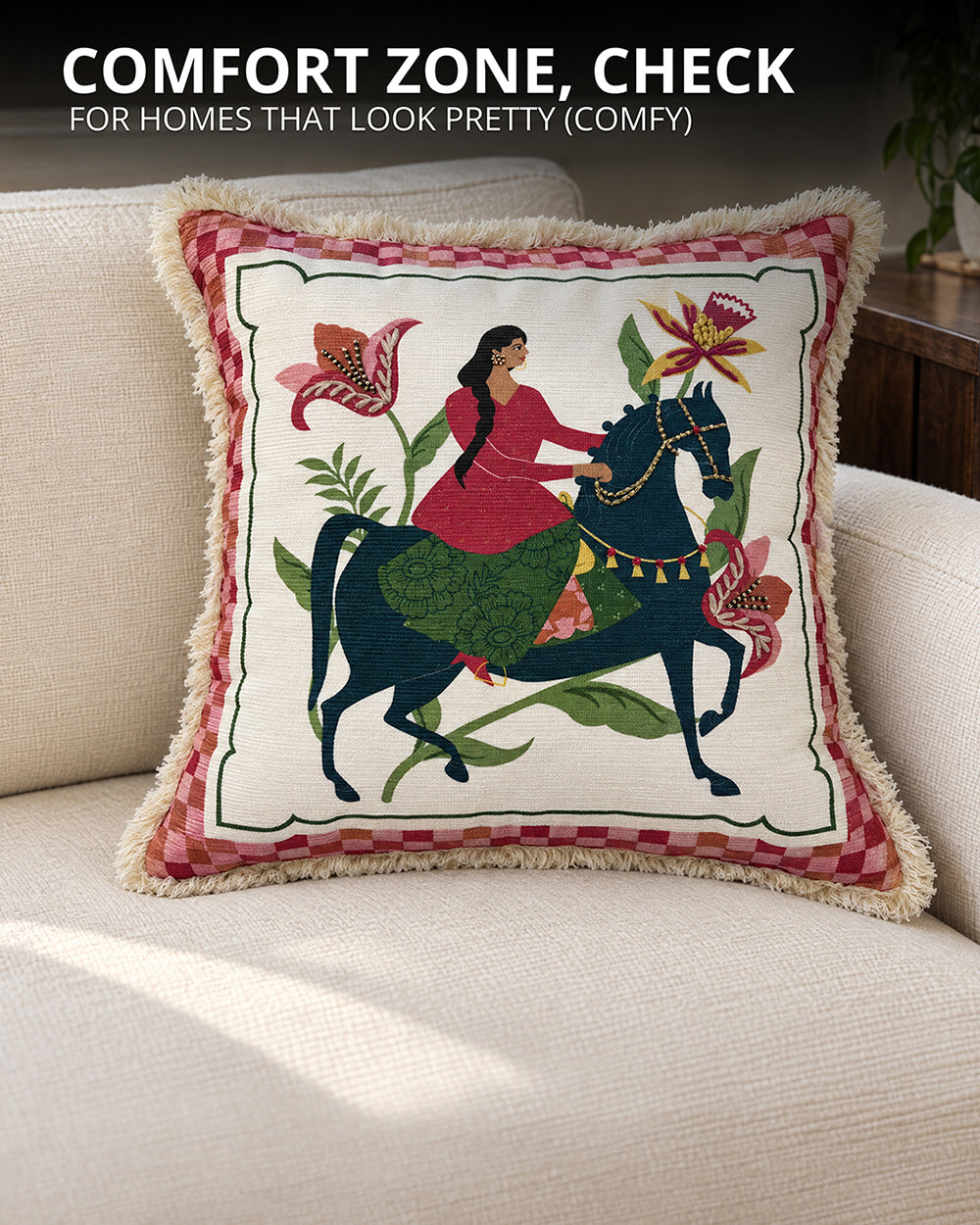 Rani Energy Cushion Cover | Haveli Socials