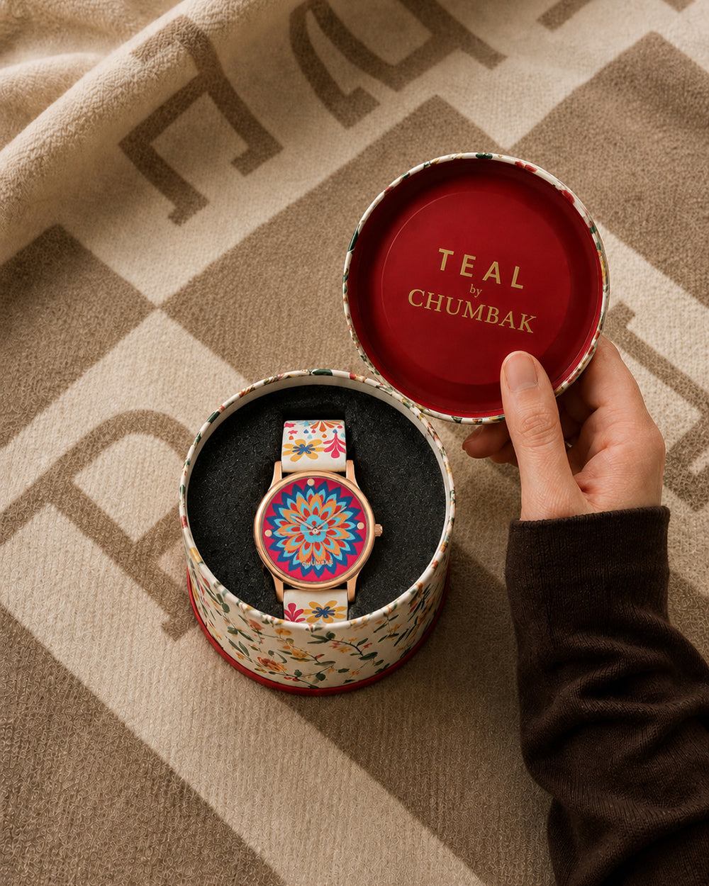 TEAL by Chumbak Jungle Burst Wrist Watch