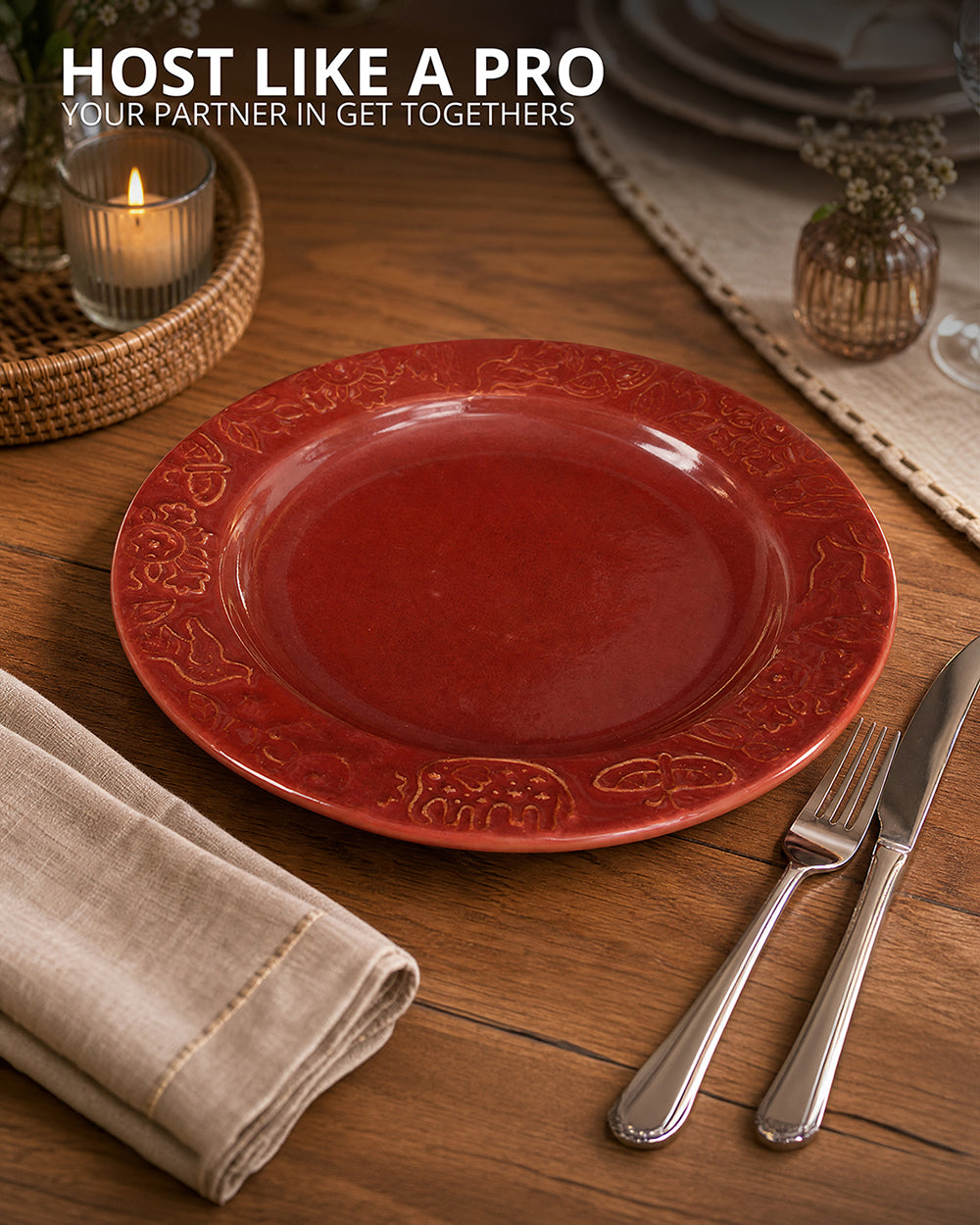 Forest Embossed Plate | Forest Folklore