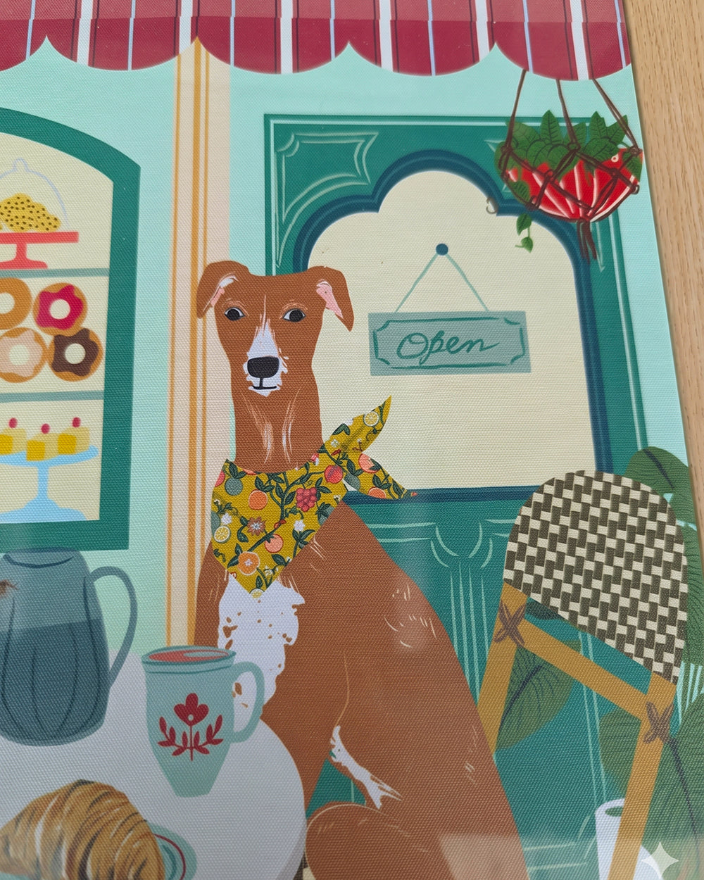 Florentine Hound Wall Frame, 30x40cm| Citrus Zest