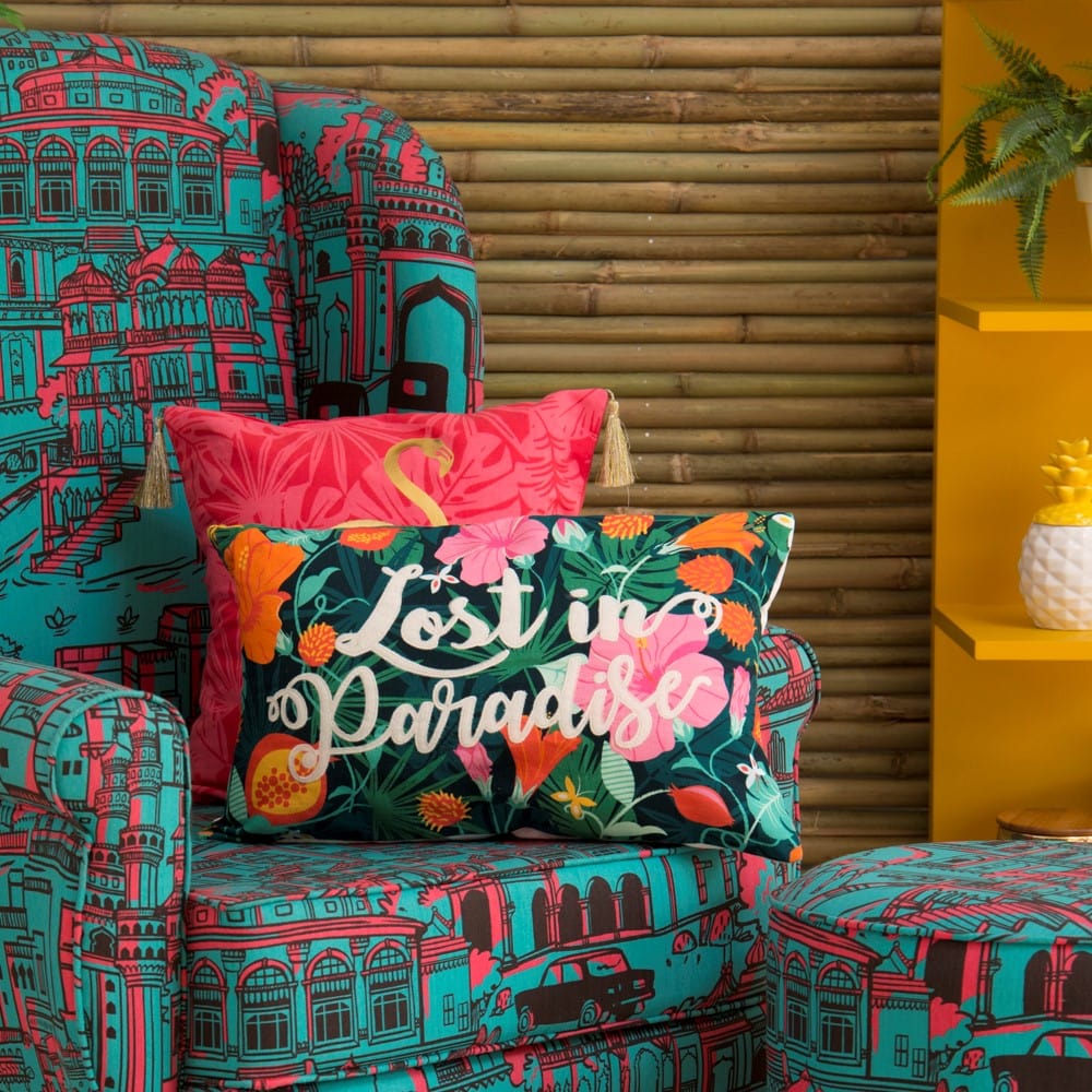 Chumbak Lost In Paradise Cushion Cover