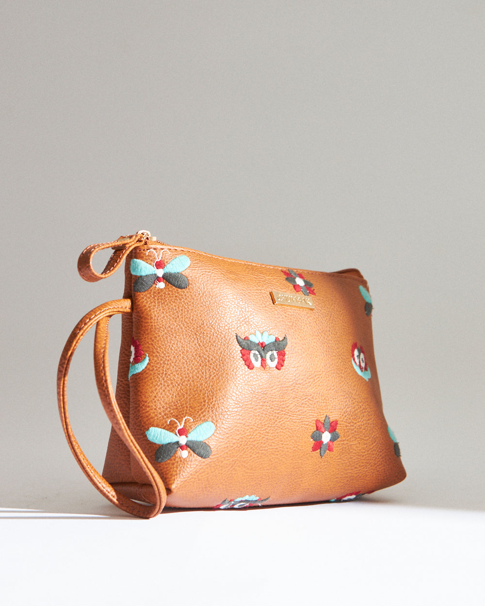 Owl Eyes Embroidered Pouch