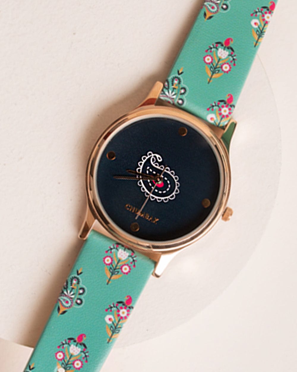 Chumbak TEAL by Chumbak Paisley Garden Wrist Watch