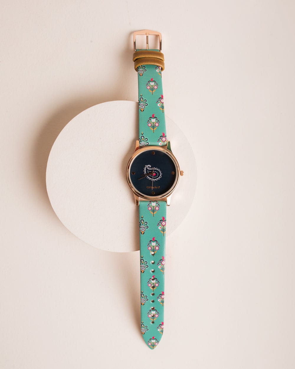 Chumbak TEAL by Chumbak Paisley Garden Wrist Watch
