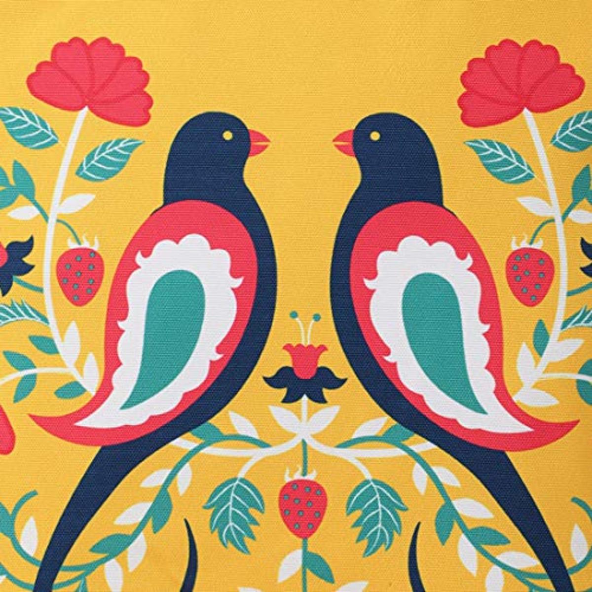 Feathered Mates Navy Tote Bag