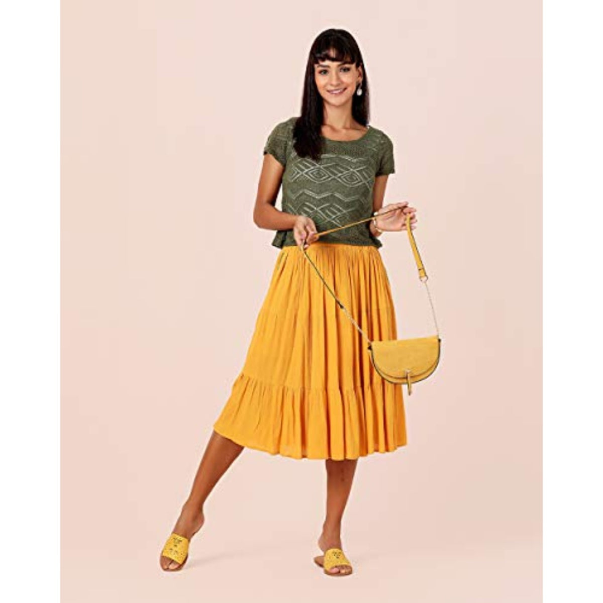 Half Moon Sling Bag - Yellow