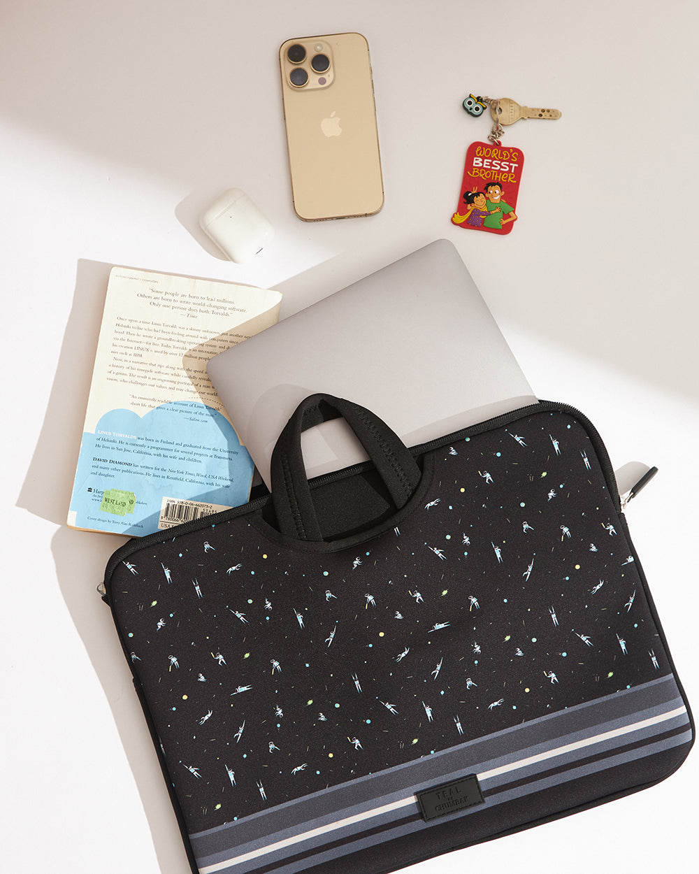 TEAL By Chumbak Milky Way Laptop Sleeve - 15inch