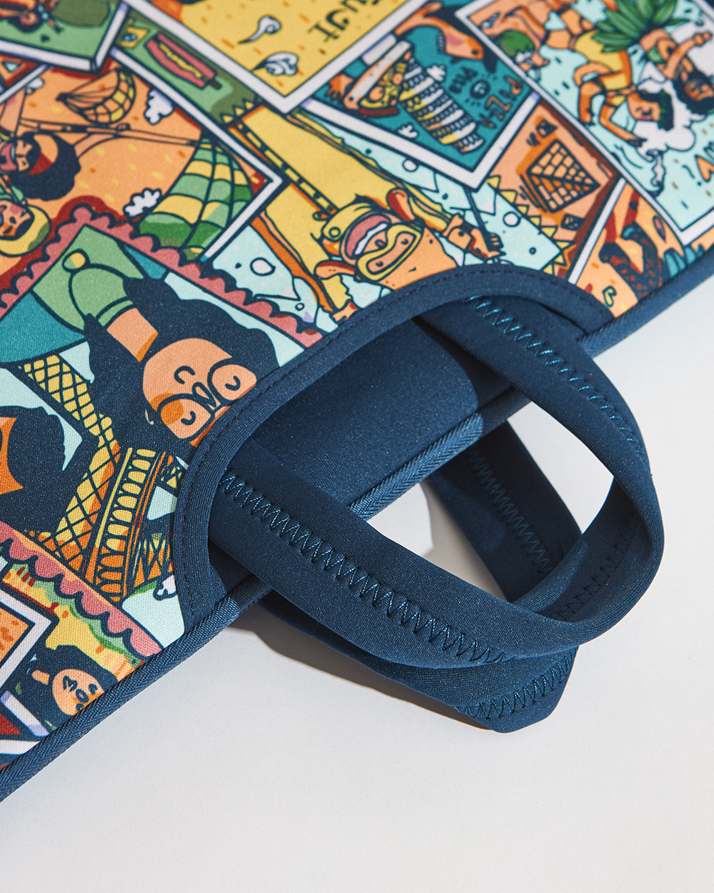 TEAL By Chumbak Around the world Laptop Sleeve - 15inch