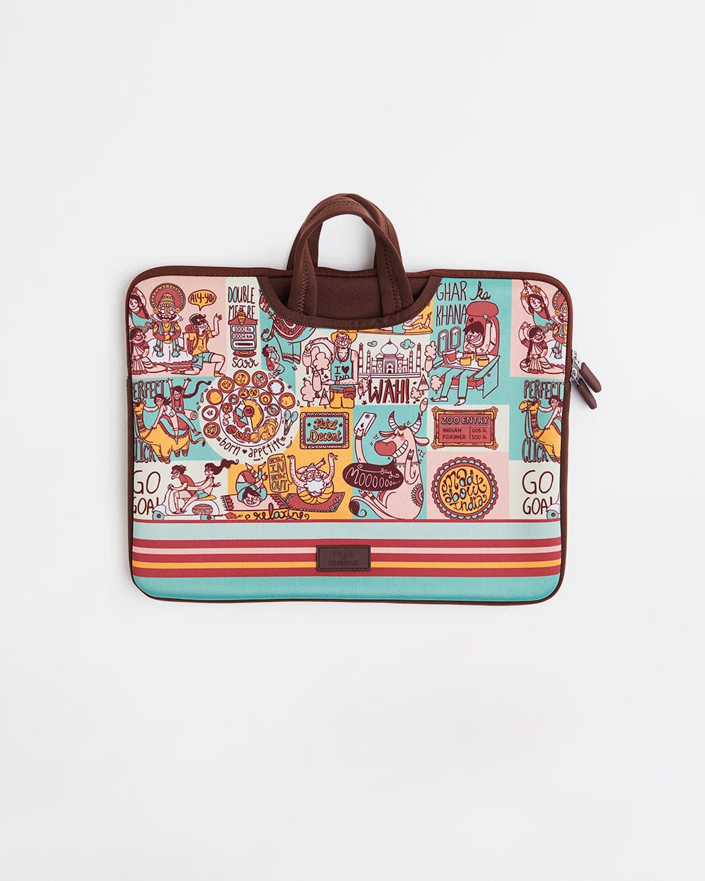 Chumbak TEAL By Chumbak Indie Pop Laptop Sleeve - 15inch