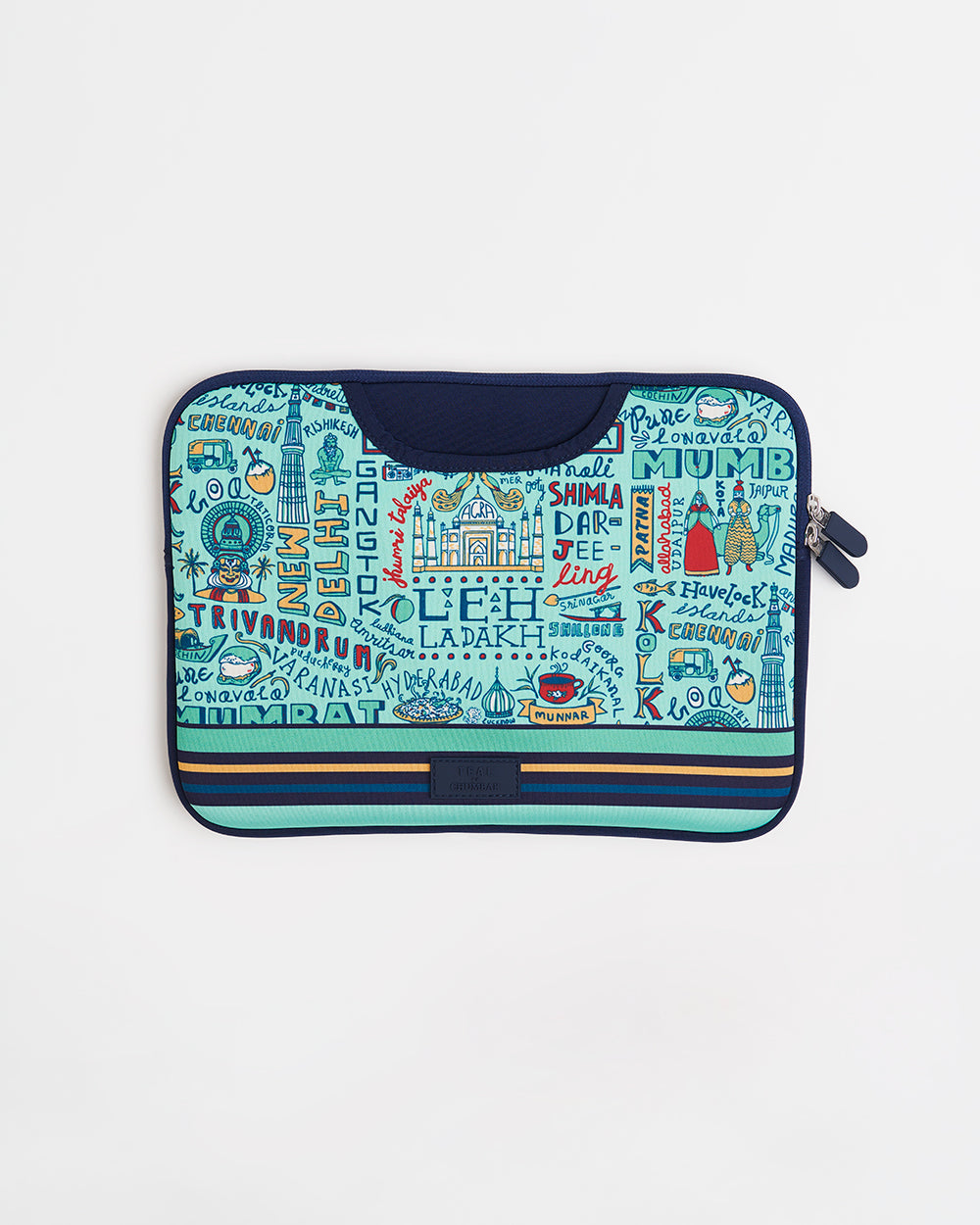 TEAL By Chumbak Traveller Laptop Sleeve - 15inch