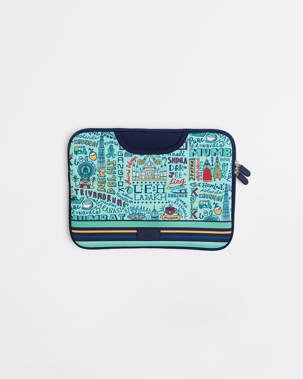 TEAL By Chumbak Traveller Laptop Sleeve - 13inch