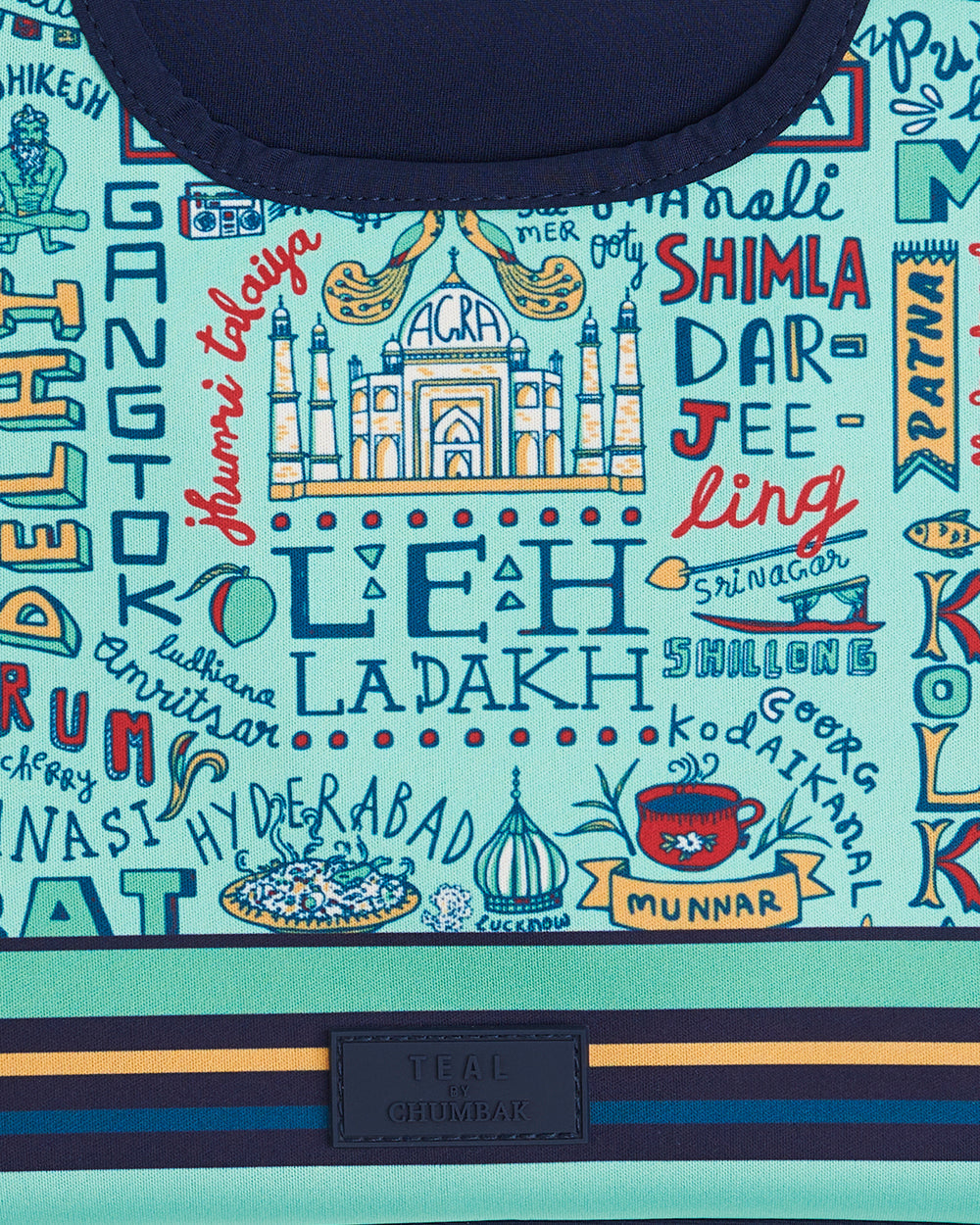 TEAL By Chumbak Traveller Laptop Sleeve - 13inch