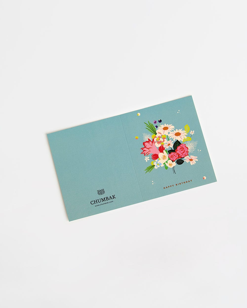 Chumbak Happy Birthday With Flower Message Card