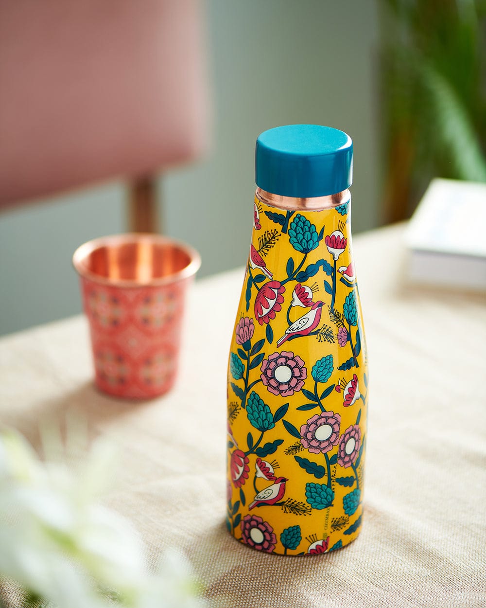 Crafted Copper Travel Bottle & Sipper | Drinkware