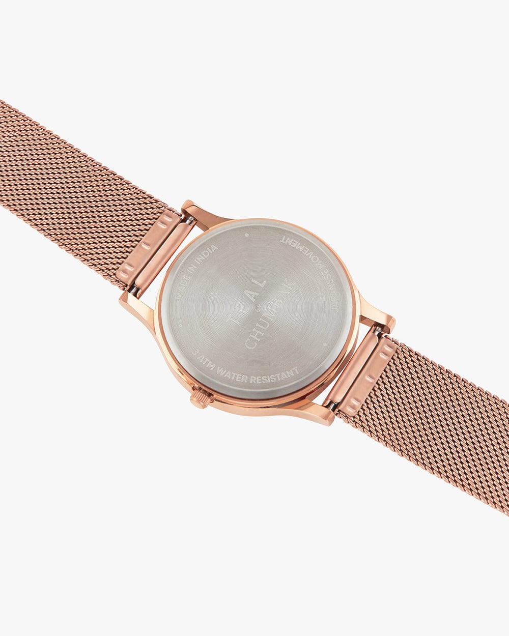 Chumbak TEAL by Chumbak abstract Peacock Watch, Metal Mesh Strap