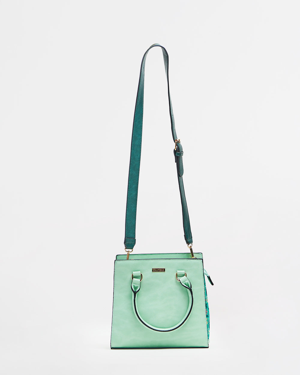 Neon Floral Hand Bag - Neon Green